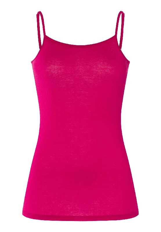 Timeless Women's Fashion Styles Ultralight Round Neck Cotton Camisole | Fuchsia 71820-2462