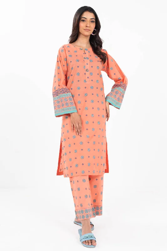 Women's Chic Outfit Stitched - 2 Pc Printed Outfit