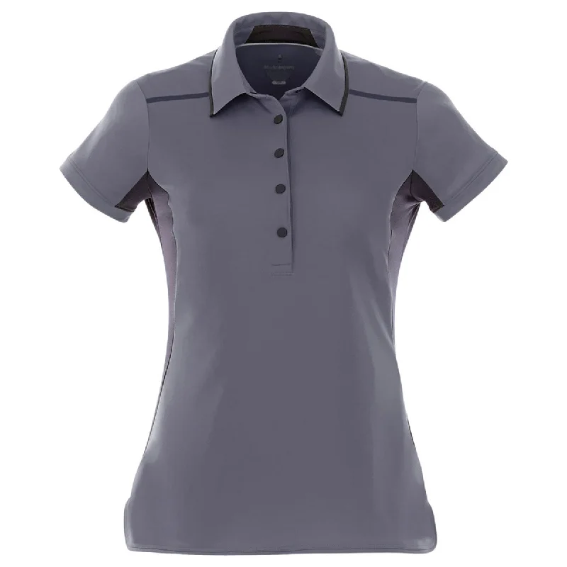 Best Boutiques Online Elevate Women's Light Grey/Grey Storm Royce Short Sleeve Polo