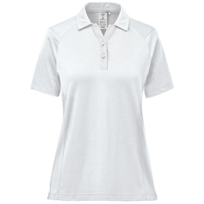 Women's Work Outfit For The Office Stormtech Women's White Oasis Short Sleeve Polo