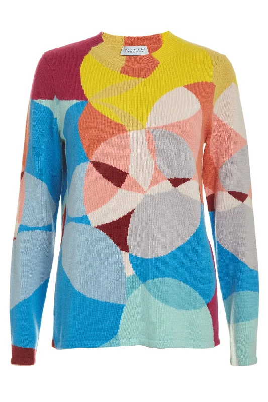 End of Season Sale Muscovite Knit Sweater in Multi Cashmere