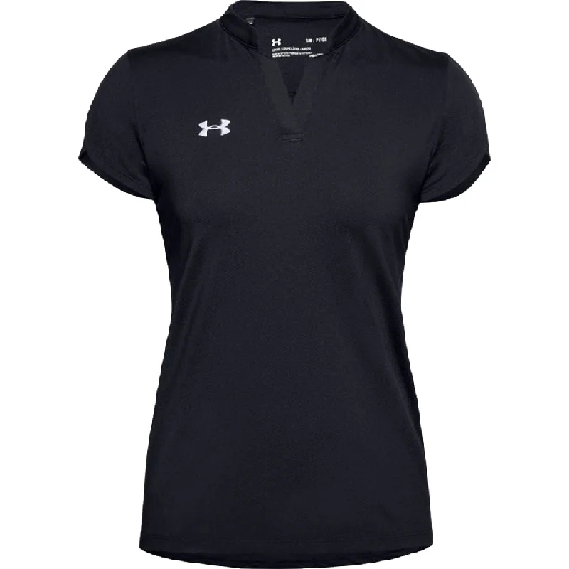 Women's Clothing Online 48-Hour Under Armour Women's Black Team Performance Polo