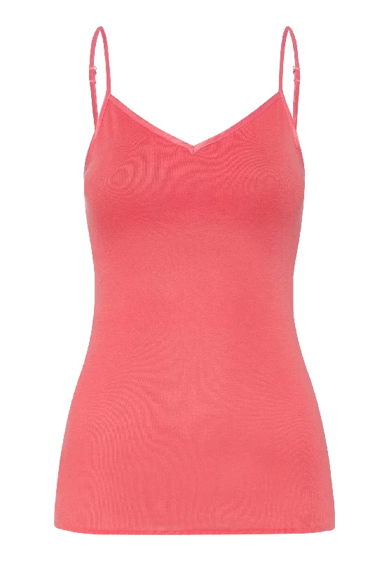 Women's Active Outfit For Fitness Cotton Seamless Padded Cotton Camisole | Porcelain Rose 71605-2309