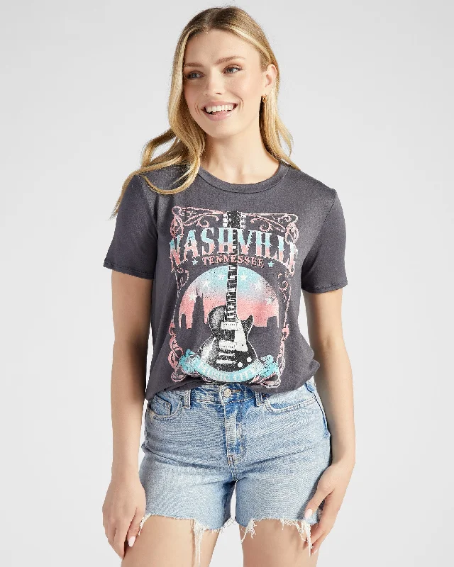 Women's Versatile Apparel Nashville Music City Graphic Tee