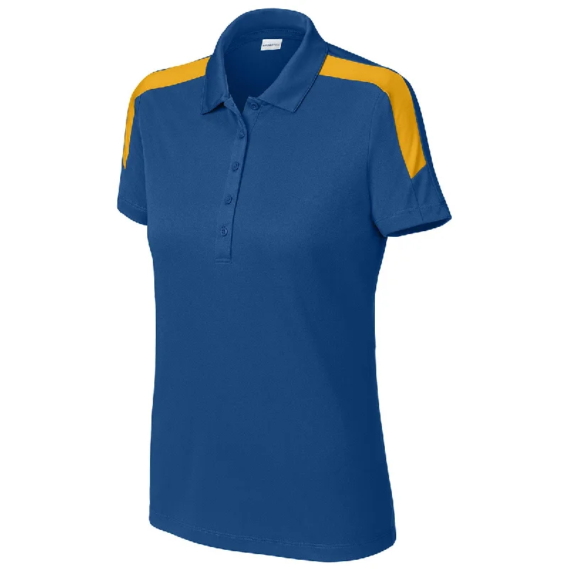 Chic Clothes For Women Sport-Tek Women's True Royal/ Gold Competitor United Polo