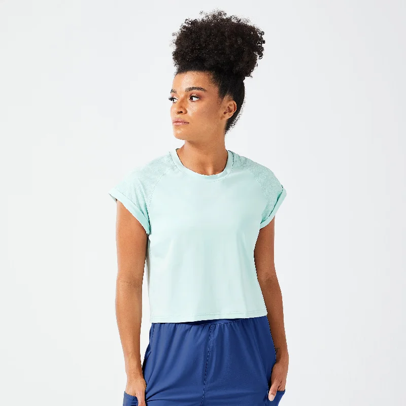 Casual Fashion Code Boxy Tee - Surf Spray