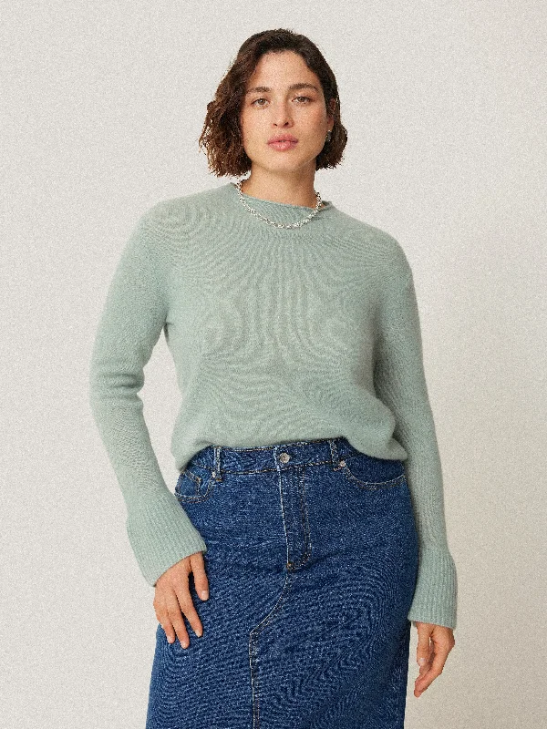 Relaxed Fit Women's Fashion Cloud Cashmere Eldon Jumper | Blue Haze