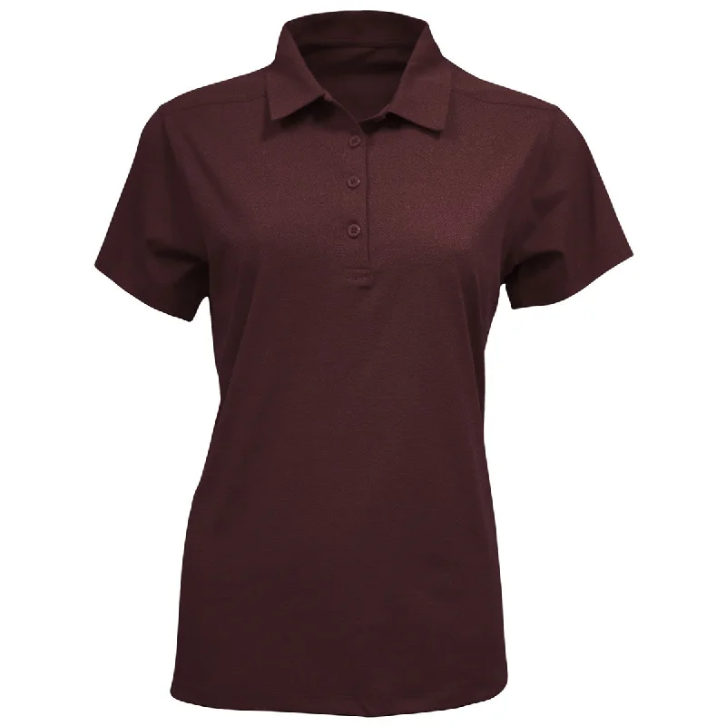 Women's Vintage Attire BAW Women's Maroon Sorona Polo