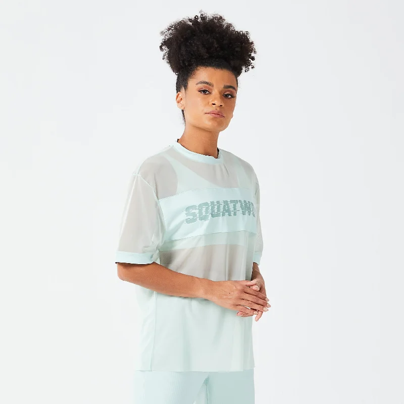 Must-Have Styles Mesh Glitch Tee - Surf Spray