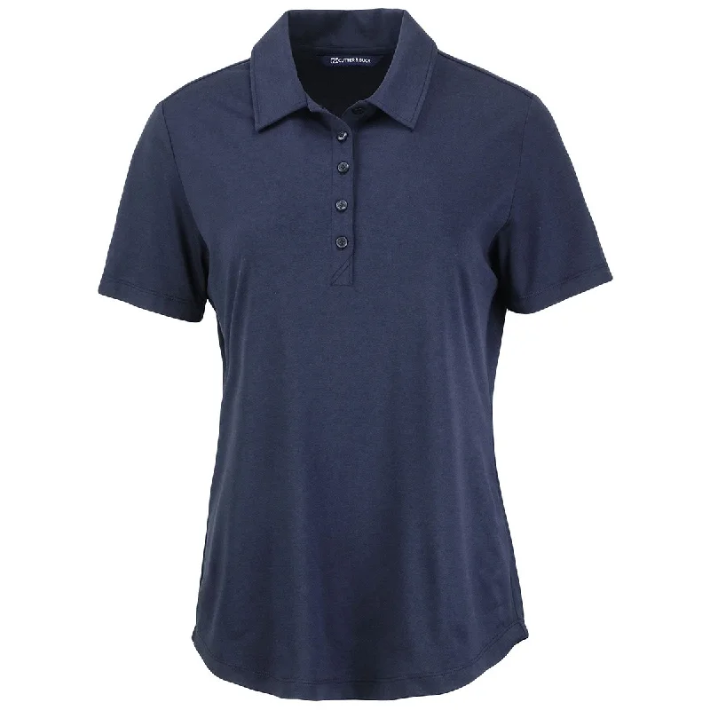 Charming Women's Garments Cutter & Buck Women's Navy Blue Coastline Epic Comfort Eco Recycled Polo