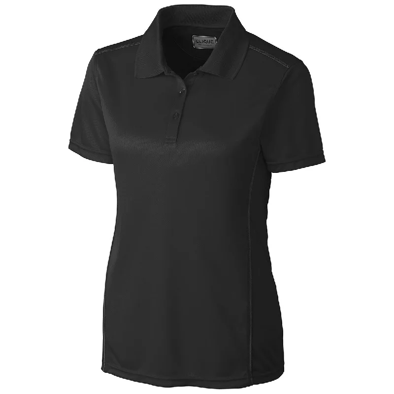 Women's Occasion Wear Apparel Clique Women's Black Ice Sport Polo