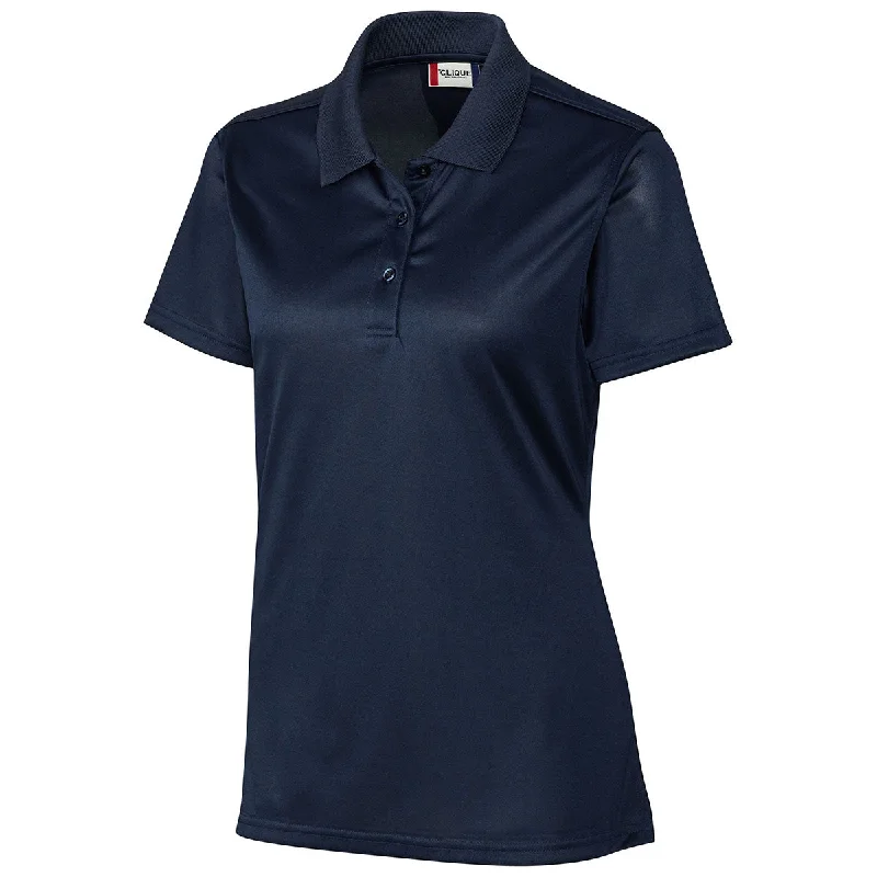 Women's Athletic Apparel Clique Women's Navy Malmo Snag Proof Polo