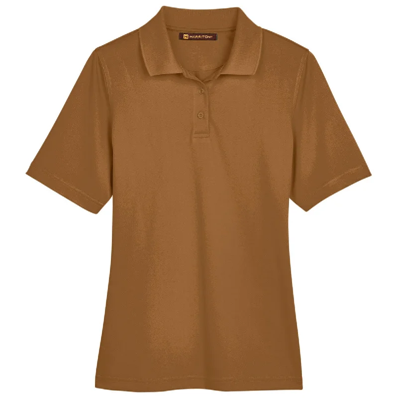 Edgy Fashion Harriton Women's Duck Brown Advantage Snag Protection Plus Polo