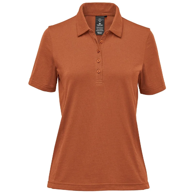 Women's Evening Wear Outfit Stormtech Women's Rust Settebello Short Sleeve Polo