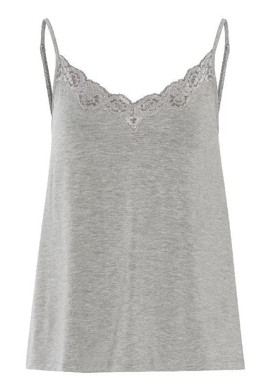 Casual Dresses for Women Natural Elegance Camisole | Grey Melange 74904-958