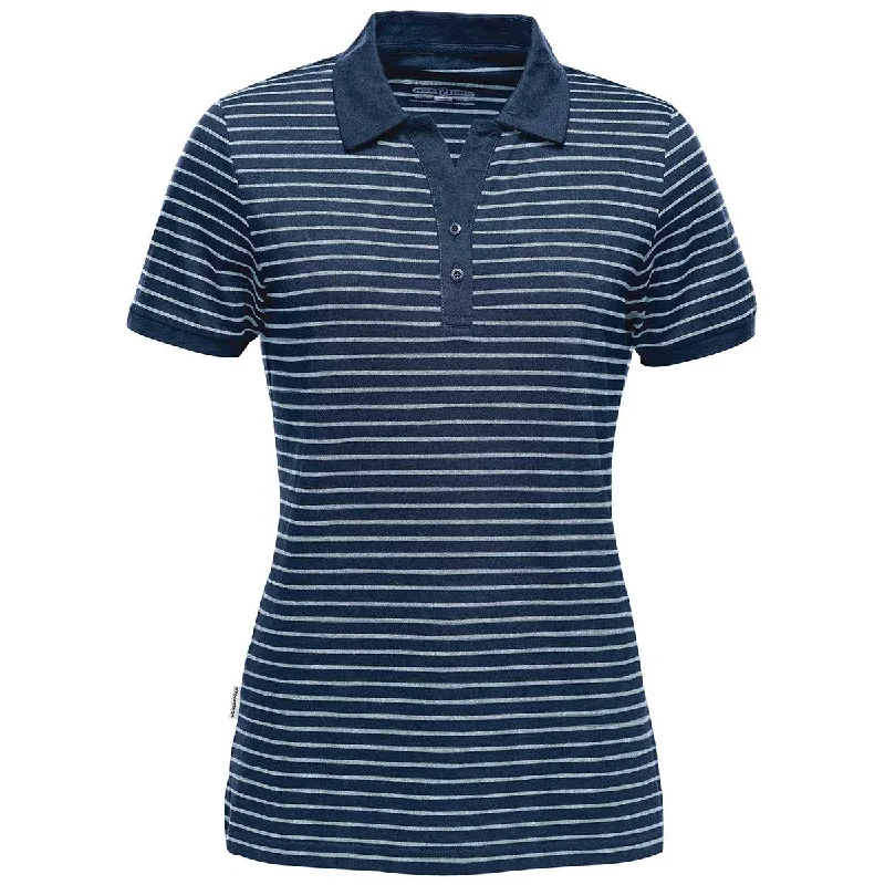 Women's Clothes Stormtech Women's Navy/White Railtown Polo