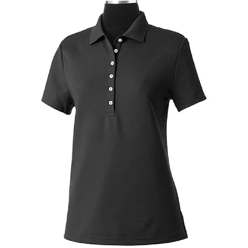 High End Fashion Callaway Women's Black Ottoman Polo