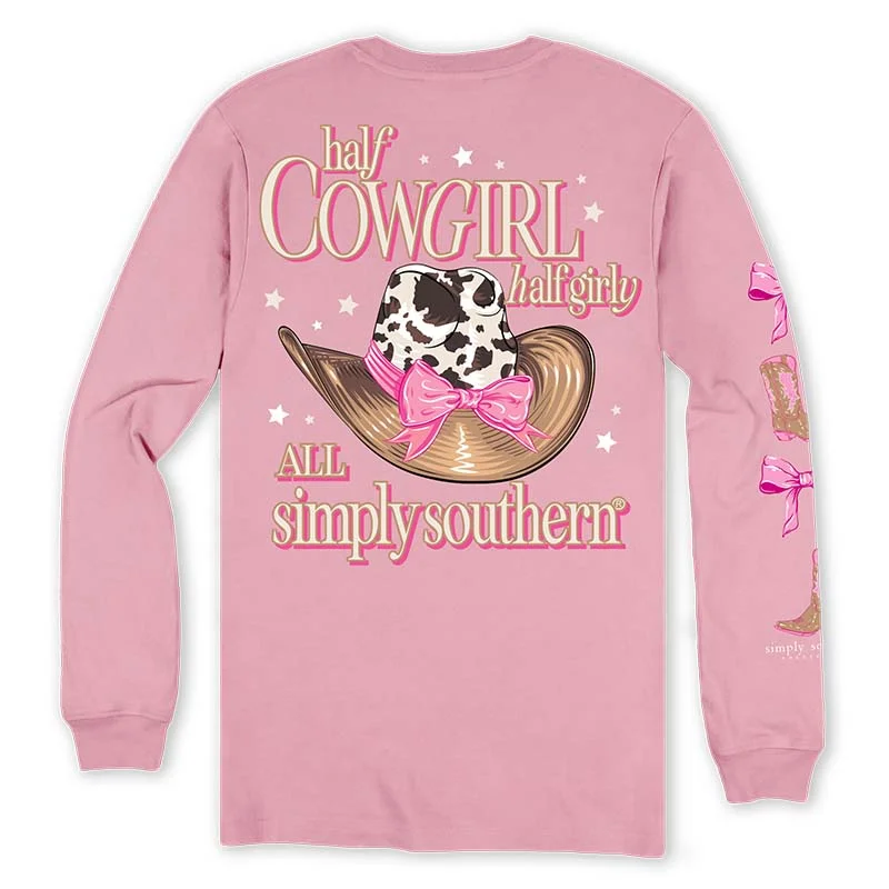 Women's Professional Garments Half Cowgirl Long Sleeve T-Shirt