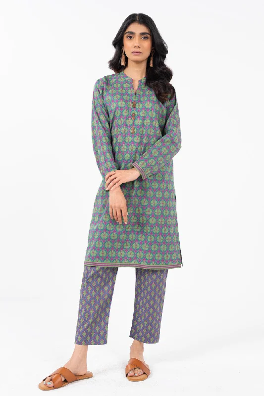 Women's High-Fashion Outfit Stitched - Two Piece Printed Suit