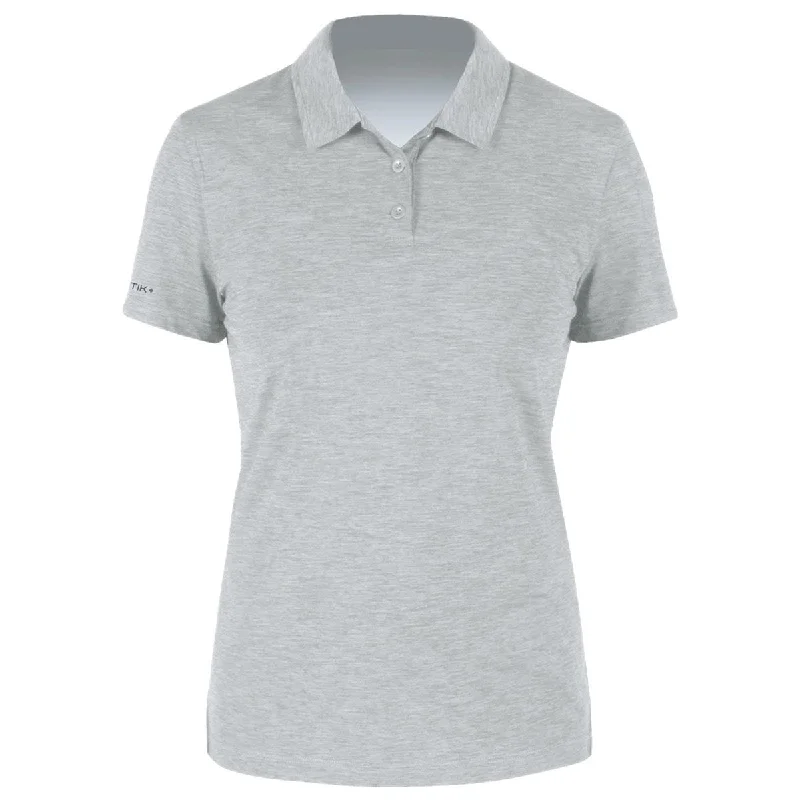 Comfortable Women's Attire ANETIK Women's Alloy Heather Breeze Tech Polo