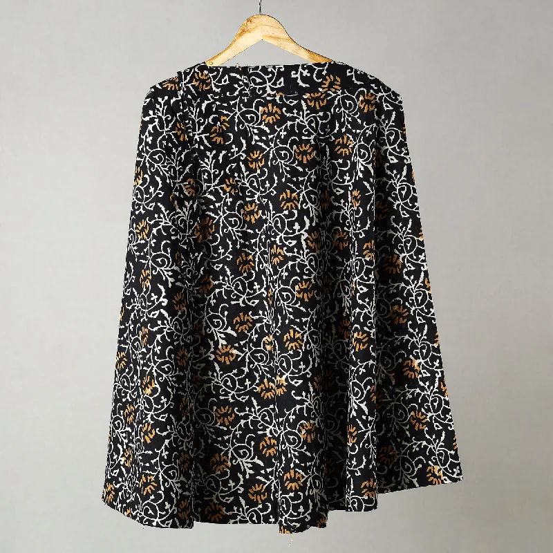 Chic Clothes For Women Black - Sanganeri Block Printed Cotton Wrap Around Skirt