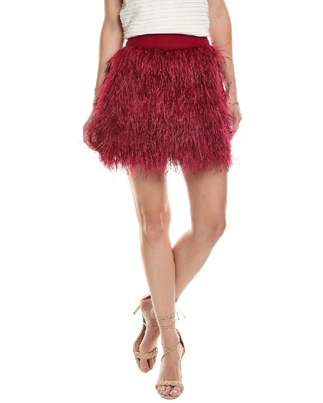 Chic And Comfortable alice + olivia Cina Feather Skirt