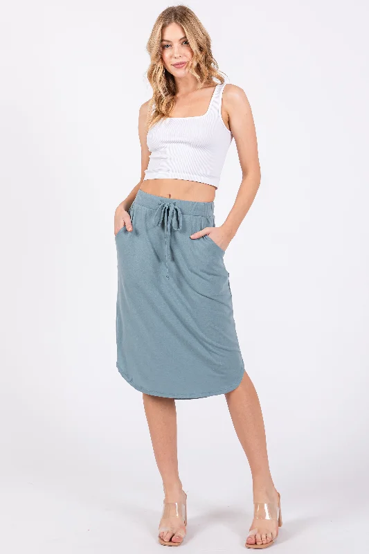 Fashion Sale Aqua Skirt