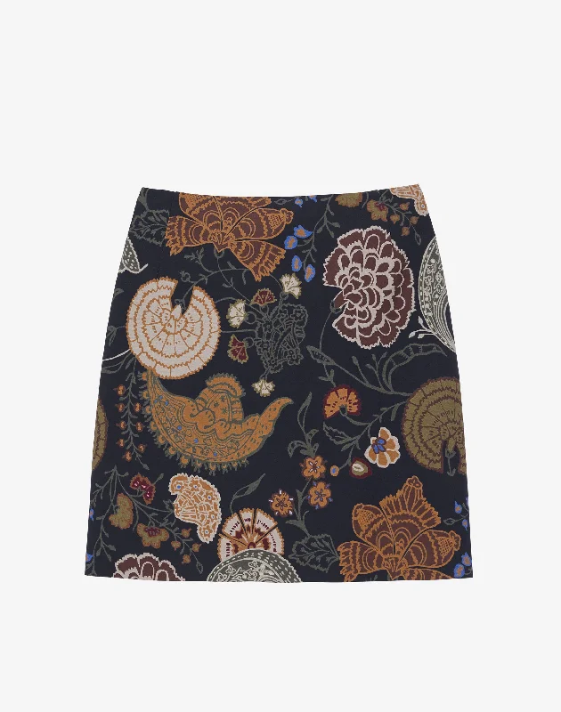 Clothing Sale Bohemia Bloom Viscose Mini Skirt