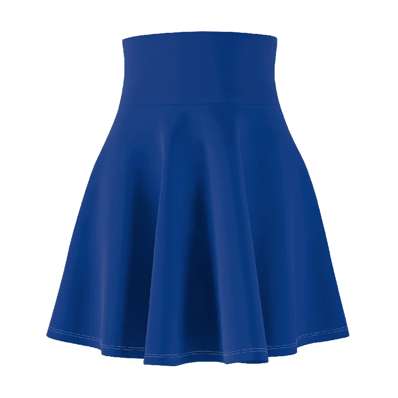 Women's Evening Attire Eras Tour Outfit Dark Blue Women's Skater Skirt (AOP)