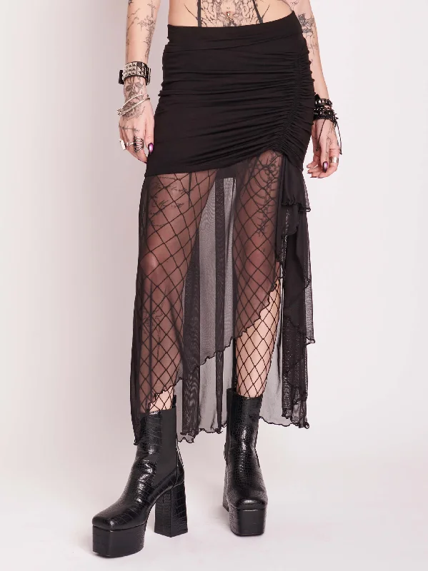 Women's Professional Garments Festival Mesh Skirt