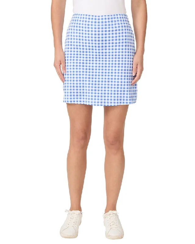 Women's Evening Wear for Special Occasions J.McLaughlin Midi Cabana Gingham Briana Skort