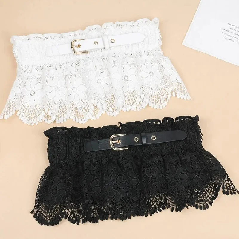 Fashionable Women's Wardrobe Lace Belt Ladies Skirt Waist