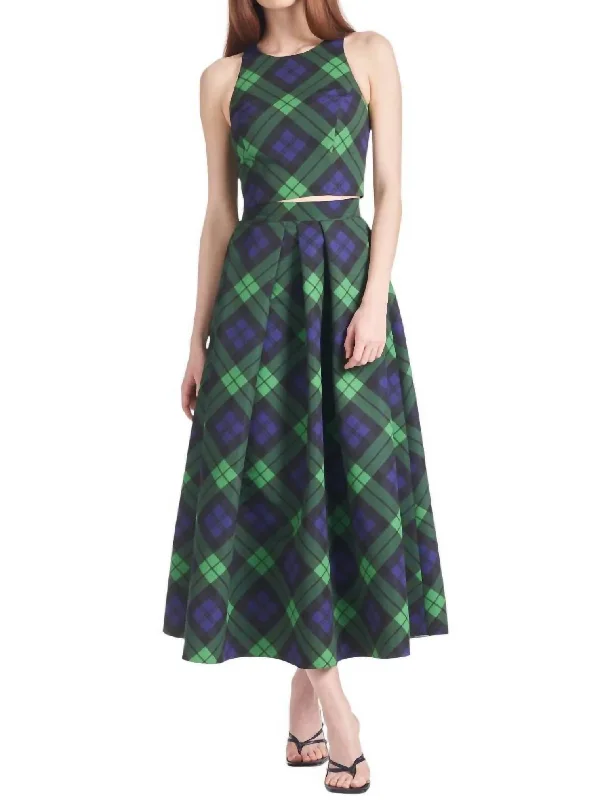 Women's Comfortable Garments Leighton Skirt In Neo Tartan