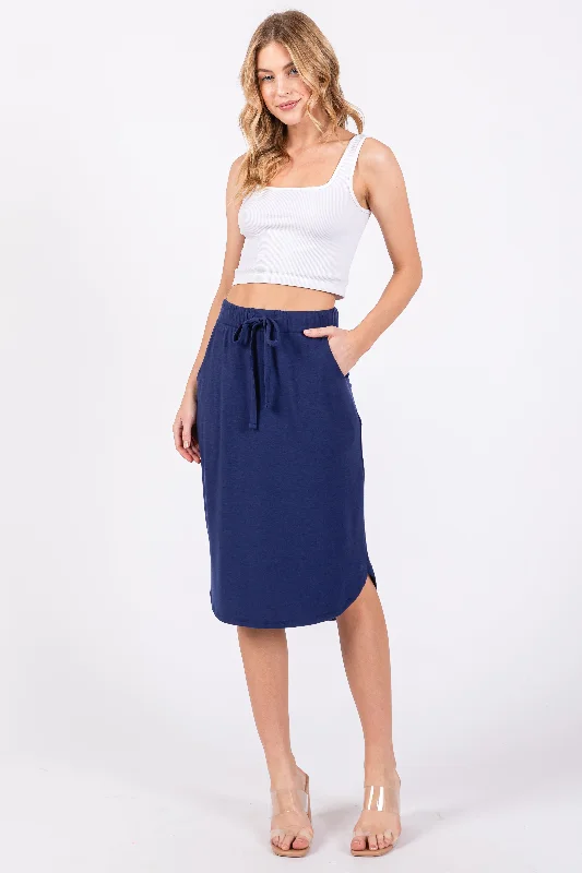 Latest Fashion Light Navy Blue Skirt