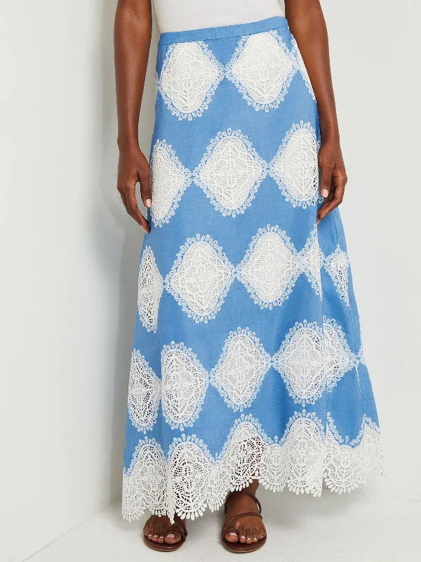 Evening Looks Maxi A-Line Skirt