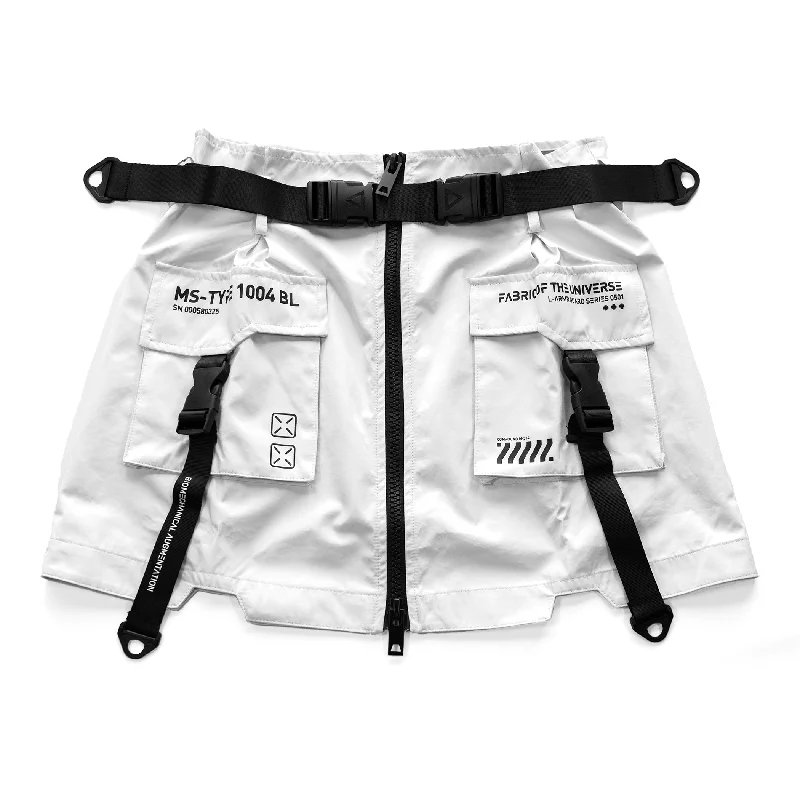 Women's Outerwear for All Weather Conditions MS-Type 1004 White Miniskirt