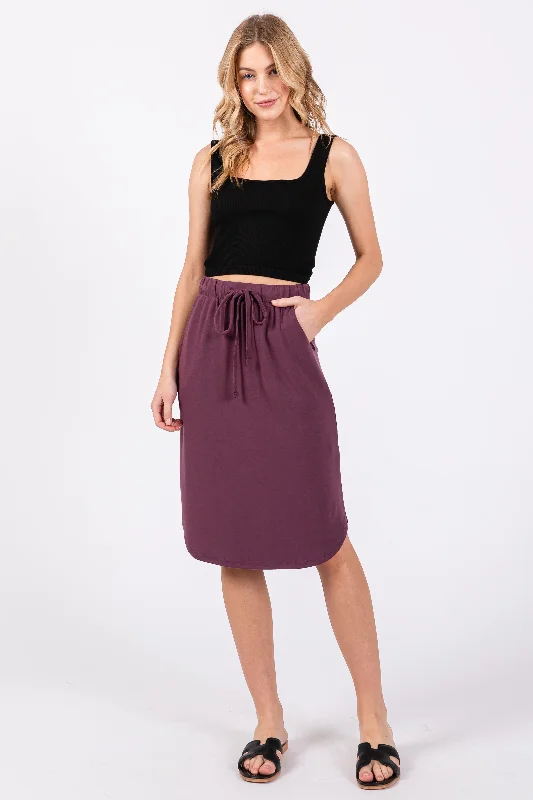 Seasonal Trends Plum Skirt