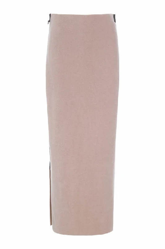 Best Online Women's Boutiques SKIRT LONG - 3227 - NUDE