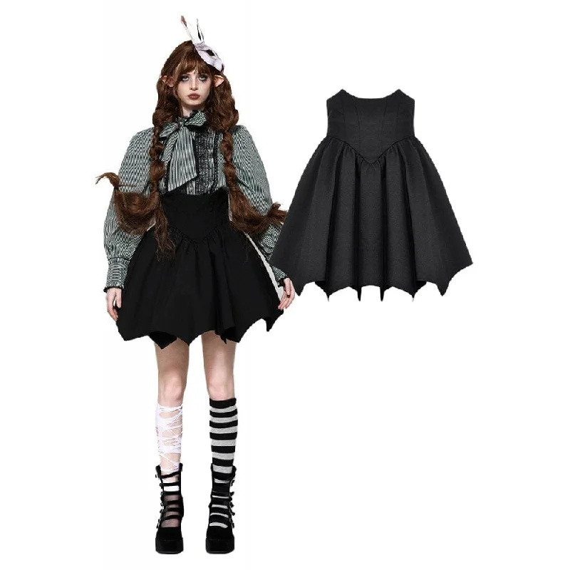 Women's Transitional Apparel Women's Gothic Lolita Batwing High-waisted Short Skirt