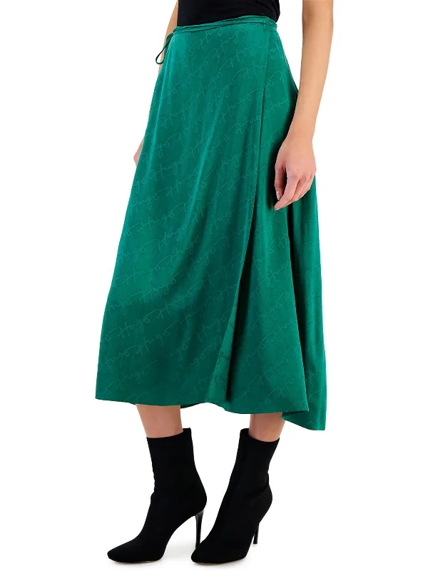 Premium Style Womens Logo Cotton Wrap Skirt