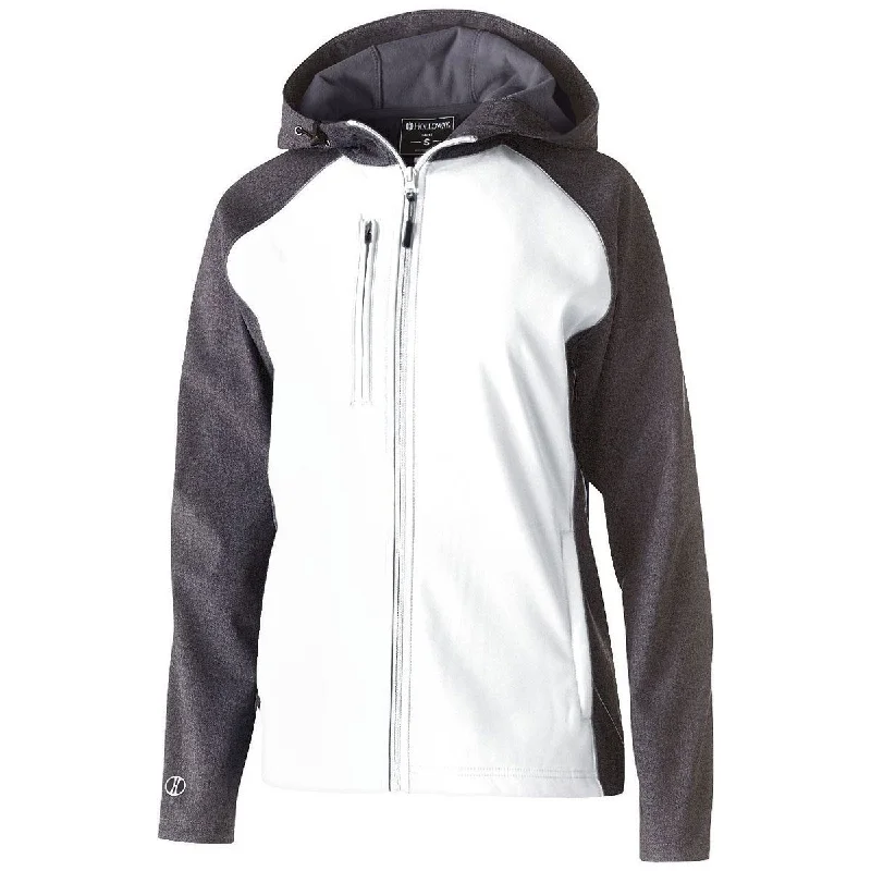 Charming Women's Outfit For Special Occasions Holloway Women's Carbon Print/White Raider Softshell Jacket