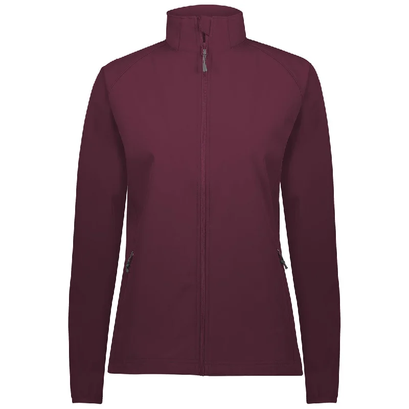 Women's Outfit For The Office Holloway Women's Maroon Featherlight Soft Shell Jacket