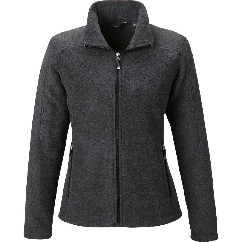 Chic Women's Clothing for Date Nights North End Women's Heather Charcoal Voyage Fleece Jacket