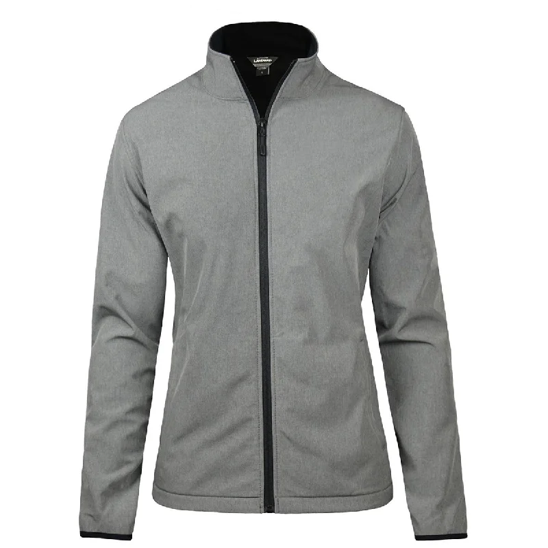 Workwear Fashion for Women Landway Women's Heather Grey Alta Soft-Shell Jacket