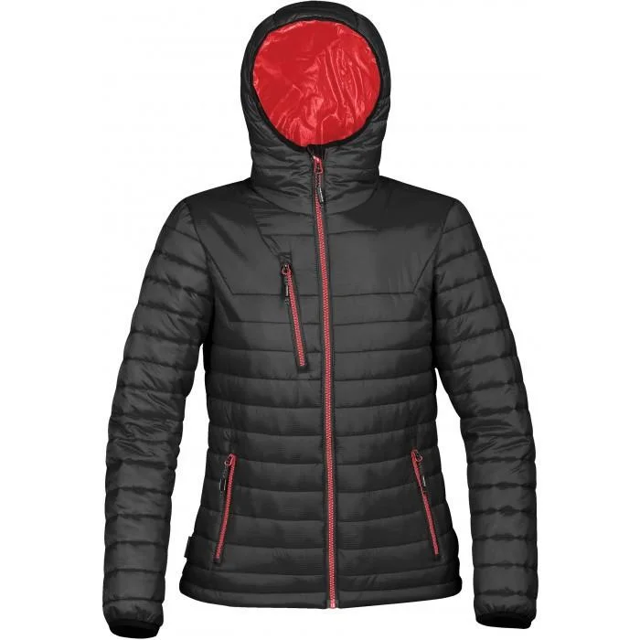 Affordable Women's Garments Stormtech Women's Black/True Red Gravity Thermal Jacket