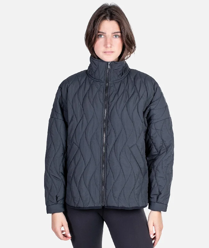 Women's Comfortable Lounge Attire Basecamp Packable Puffer - Graphite