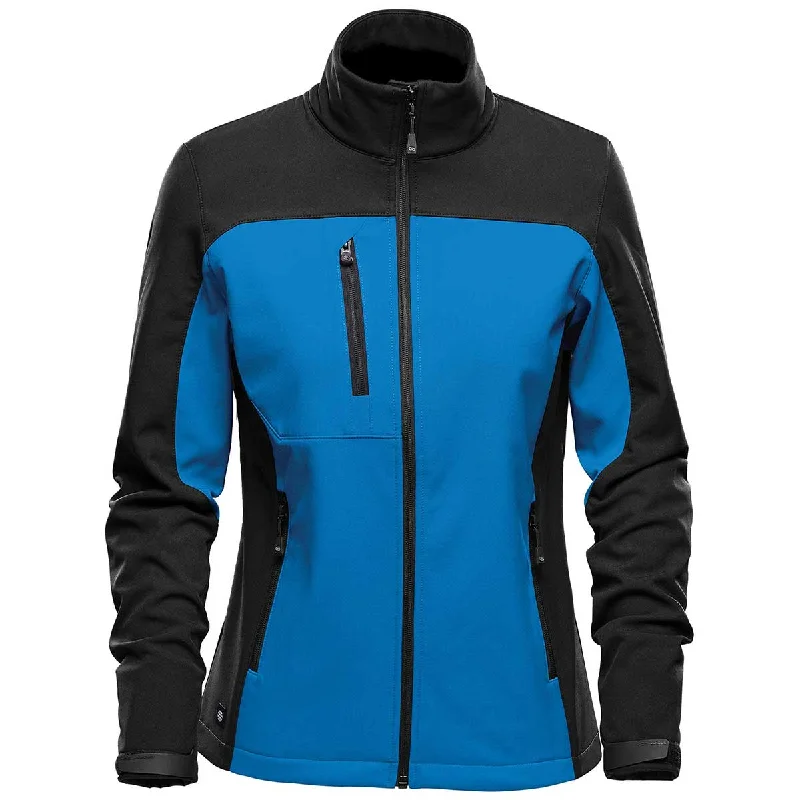 Timeless Women's Apparel Stormtech Women's Azure Blue/Black Cascades Softshell