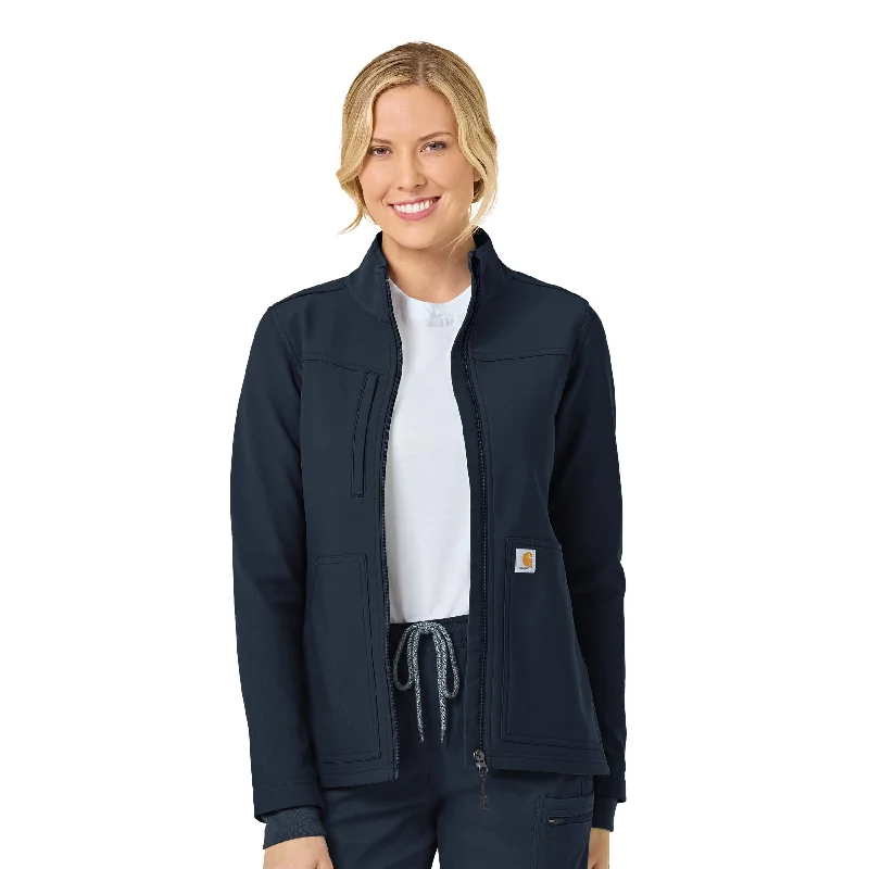 Fashion Essentials Carhartt Rugged Flex Women's Bonded Fleece Jacket - Navy