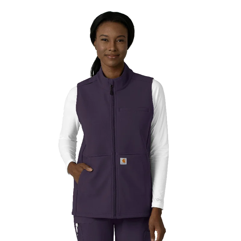 Relaxed Style Carhartt Rugged Flex Women's Bonded Fleece Vest - Black Plum