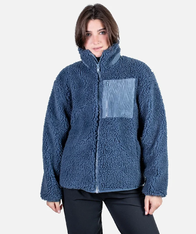 Women's Date Night Outfit Cedar Hi Pile Fleece Jacket - Blue